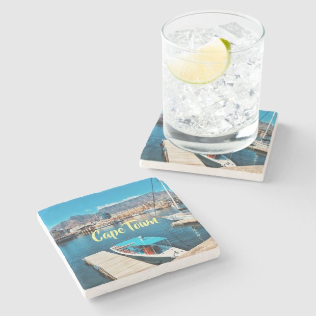 Kapstaden Bord, bergshamn V&A Waterfront Stenunderlägg (Sidan)