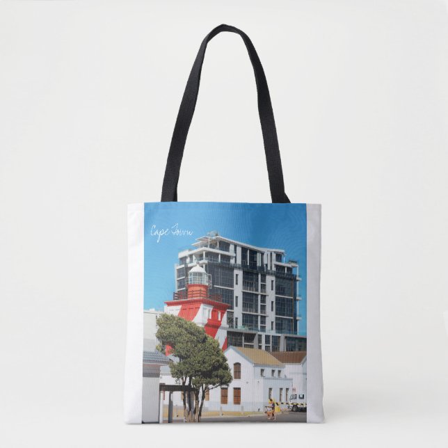 Kapstaden Cityscape Lighthouse Tote Bag Tygkasse (Framsida)