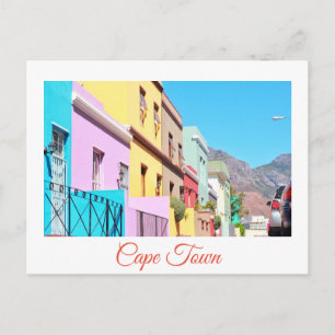 Kapstaden Colorful Houses Bo Kaap Street Vykort