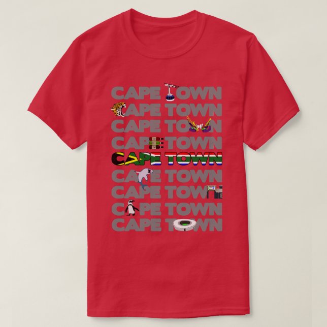 Kapstaden Kapstaden Kapstaden T Shirt (Design framsida)