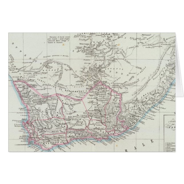 Kapstaden, södra Afrikan 2 Hälsningskort (Framsidan Horizontal)