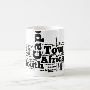 Kapstaden, södra Afrikan Kaffemugg