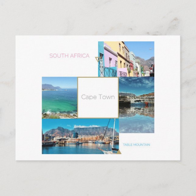 Kapstaden South Afrika Bord Mountain Postcard Vykort (Framsida)