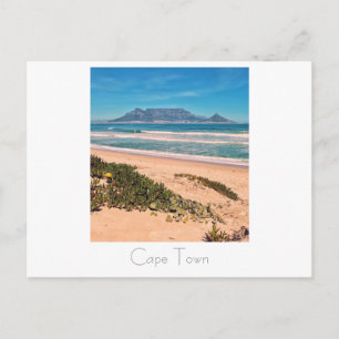 Kapstaden South Afrika Bord Mountain Postcard Vykort