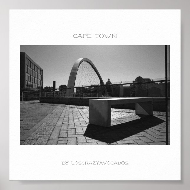 Kapstaden South Afrika City Architecture Poster (Framsidan)