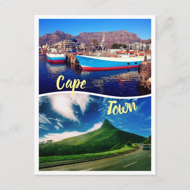 Kapstaden South Afrika Marina Lejon chef Vykort (Framsida)