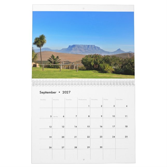 Kapstaden South Afrika Nature Architecture City Kalender (Sep 2027)