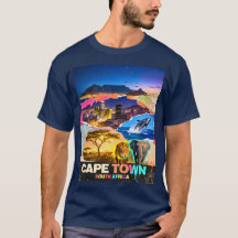 Kapstaden Sydafrika Berg Hav Safari Kollage