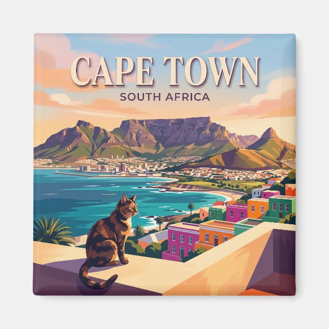 Kapstaden Sydafrika Magnet (Framsidan)