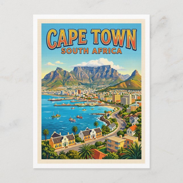 Kapstaden Sydafrika Vykort (Framsida)