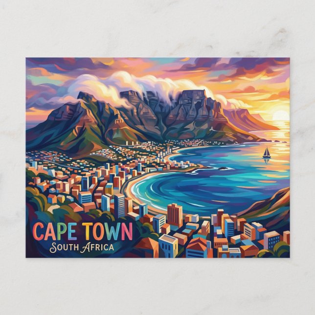 Kapstaden Sydafrika Vykort (Framsida)