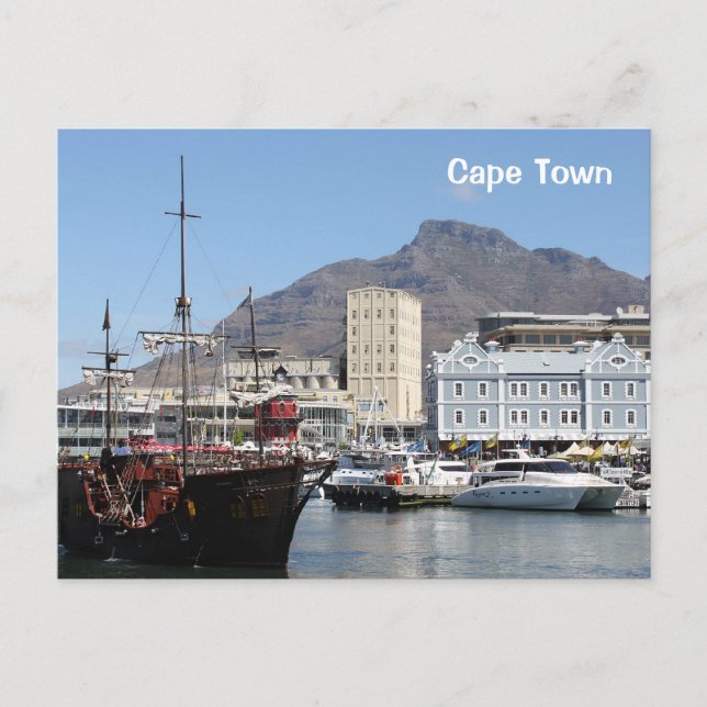 Kapstaden V&A Waterfront, södra Afrikan Vykort (Framsida)