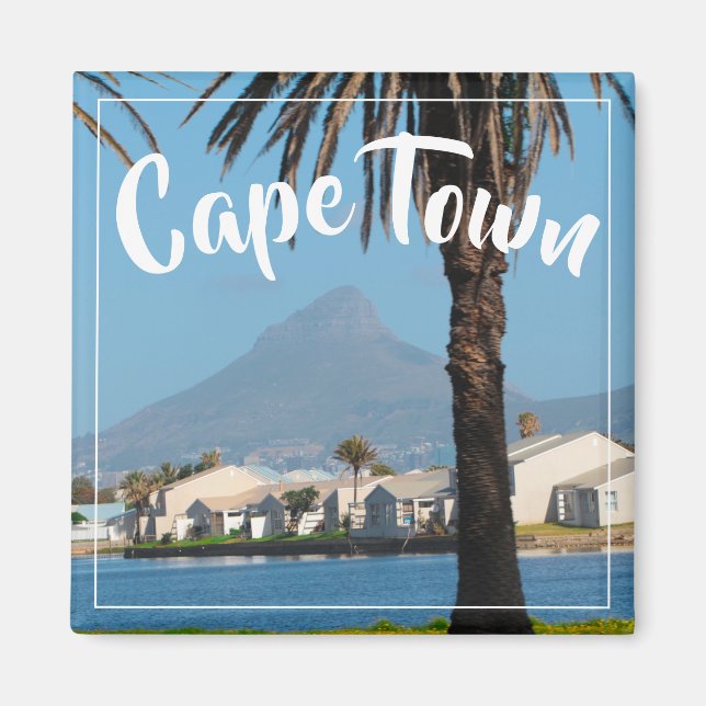 Kapstaden ZA SydAfrikan Lejon chef Magnet (Framsidan)