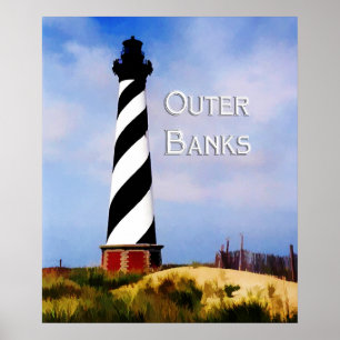 Kapstadsluckans fyr Poster text utanför Banker