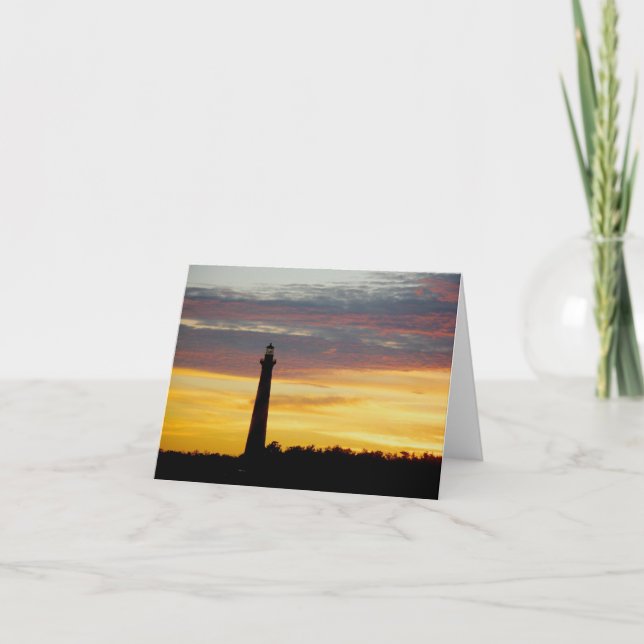 Kapstadsluckor vid Sunset Note Card Helgkort (Framsida)
