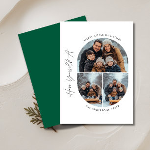 Kapsule Photo   Merry Little jul Children Family Julkort