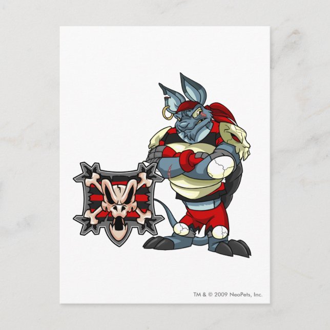 Kapten 1 för Krawk ölag Vykort (Framsida)