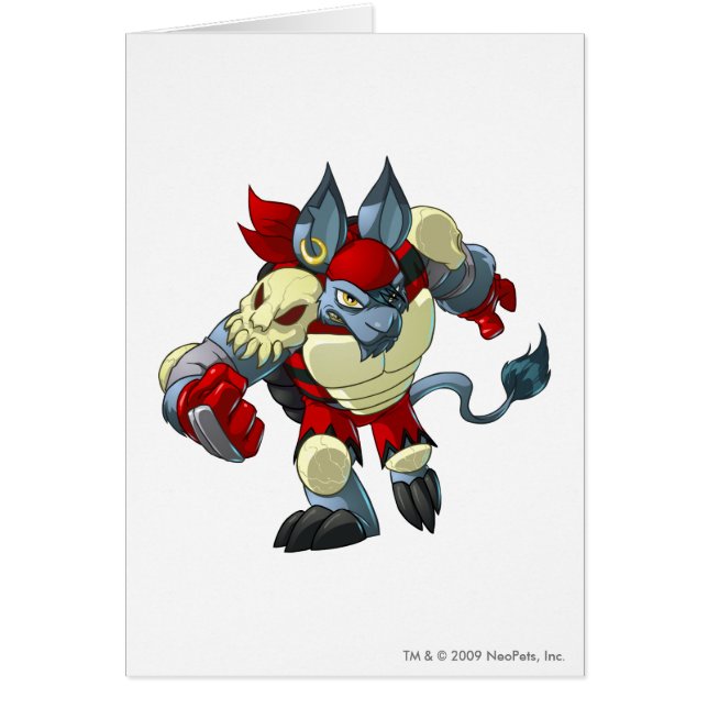 Kapten 2 för Krawk ölag Hälsningskort (Framsidan)