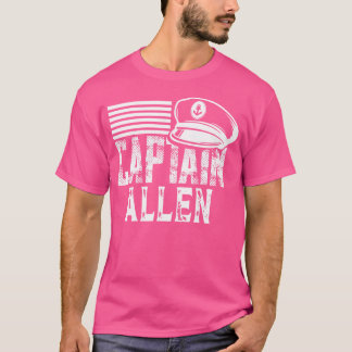 Kapten Allen Personlig Båtliv Kapten T Shirt