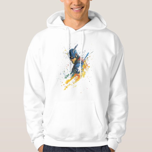 Kapten Amerika Hoodie (Framsida)