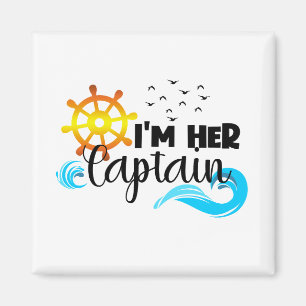 Kapten Anchor Couple Cruise Valentine Day Magnet