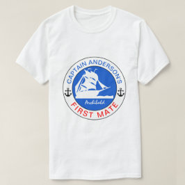Kapten Andersson First Mate lustigt anpassade T Shirt