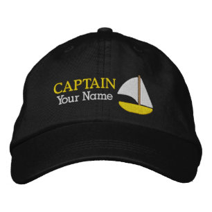 Kapten - anpassningsbar broderad keps