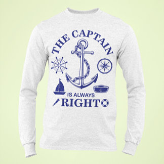 Kapten är alltid Höger - kapten Funny - flottan Tee