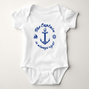 Kapten är alltid Höger T Shirt
