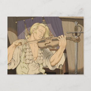 Kapten Aubrey och Hans Fiddle Vykort