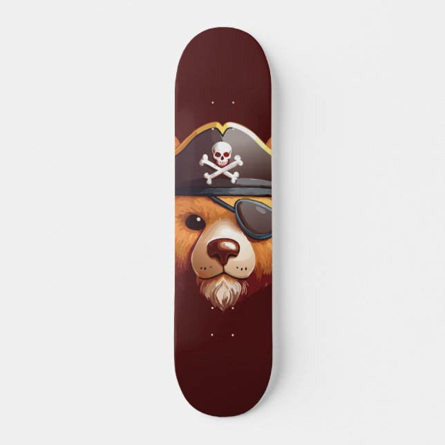 Kapten Bear Mini Skateboard Bräda 18,5 Cm (Framsida)
