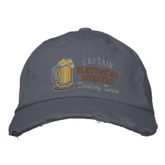 Kapten Beer Drinking Team Anpassningsbar Broderad Keps