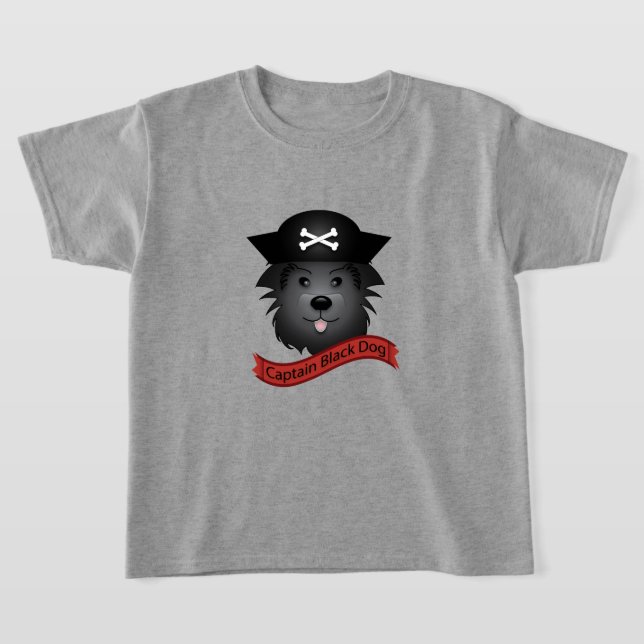 Kapten Black Hund - Kids Basic T-Shirt (Laydown)