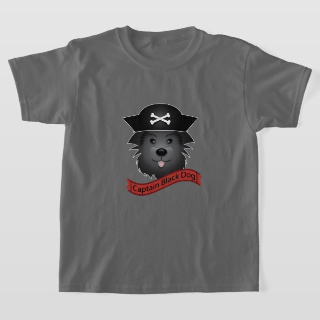 Kapten Black Hund - Kids Basic T-Shirt (Laydown)