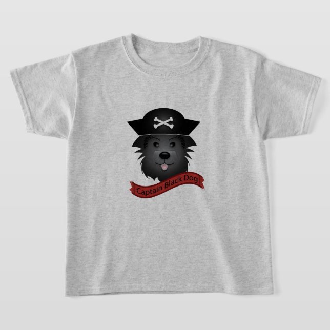 Kapten Black Hund - Kids Basic T-Shirt (Laydown)