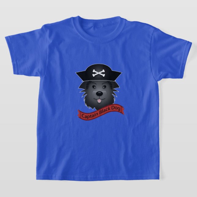 Kapten Black Hund - Kids Basic T-Shirt (Laydown)