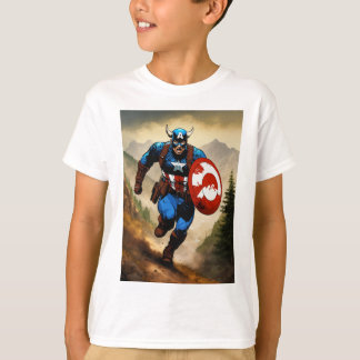 "Kapten Boarica: Superskojet Marvel Mashup i T Shirt