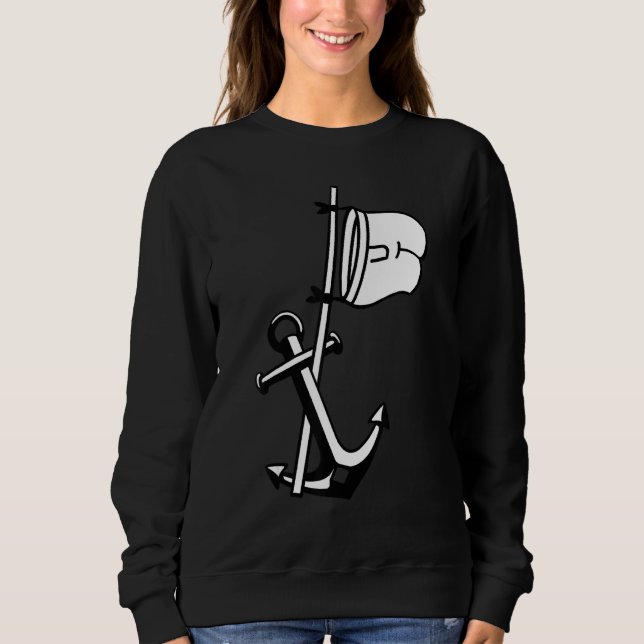 Kapten Boat Anchor kapten T Shirt (Framsida)