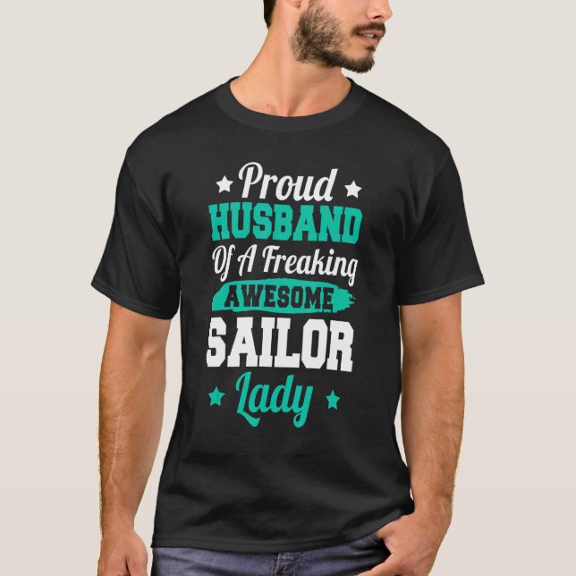 Kapten Boat Sailing Navy Boating Sailor Make T Shirt (Framsida)