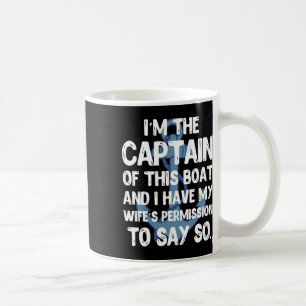 Kapten Boater Båttur Ponton Sommar Lov Gif Kaffemugg