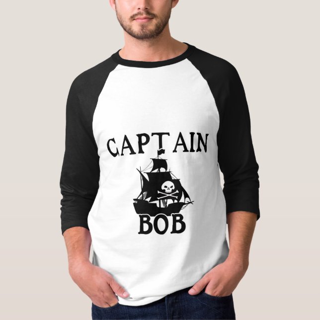 Kapten Bob (Pirat Frakt) T-shirt (Framsida)