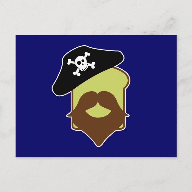Kapten Breadbeard Vykort (Framsida)