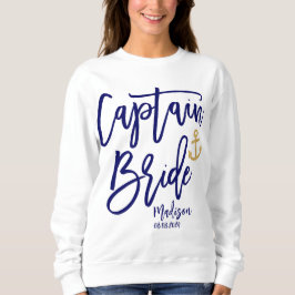 Kapten Bride Blue Modern Calligraphy T Shirt