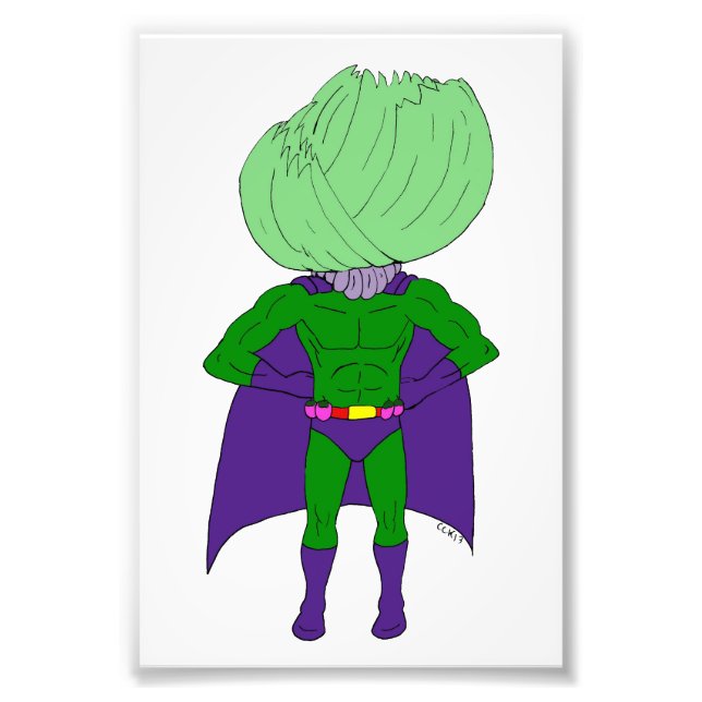 Kapten Cabbage Fototryck (Framsidan)