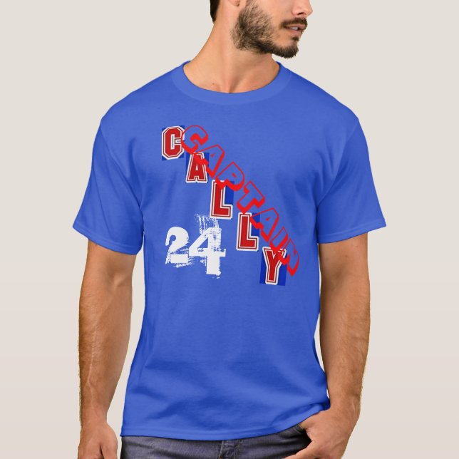 Kapten Cally Broadway Blueshirts Tee Shirt (Framsida)