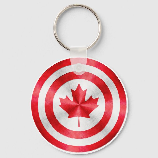 Kapten Canada Hero Shield Nyckelring (Framsida)