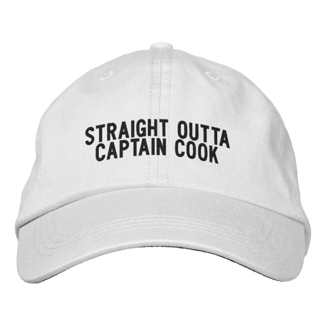 KAPTEN COOK Hawaii-hatt Broderad Keps (Framsida)