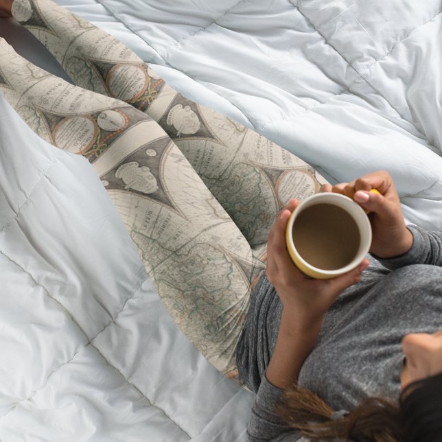 Kapten Cook World Map 1799 Leggings - Coola (Skapare uppladdad)