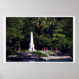 Kapten Cooks monument - Hawaii Poster