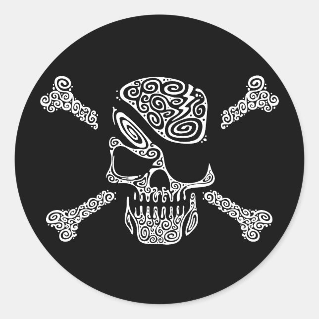 Kapten Curly Runt Klistermärke (Framsida)